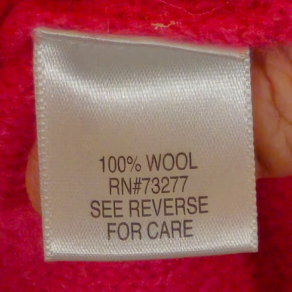 Croft&Barrow Vintage 100% wool knitted blazer MOP buttons sz L - Picture 7 of 8